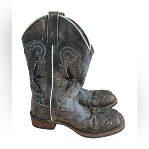 Laredo Leather Upper Cowgirl Boots